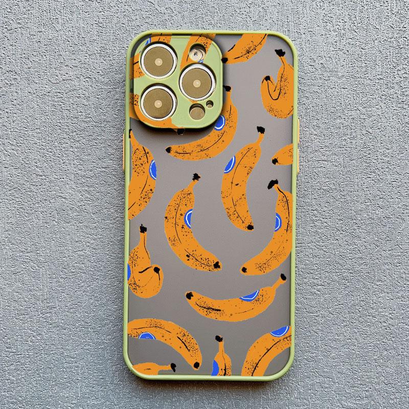 Color Fruits Banana Strawberry Phone Case For iPhone 14 13 12 11 Pro Max Mini 15 Pus Pro Max X XS XR 7 8 Plus Shockproof Covers