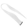 Bright Color Hair Extensions Hairpiece Straight Hairpiece Clip for Cosplay Dress Up Party HolidayWhite