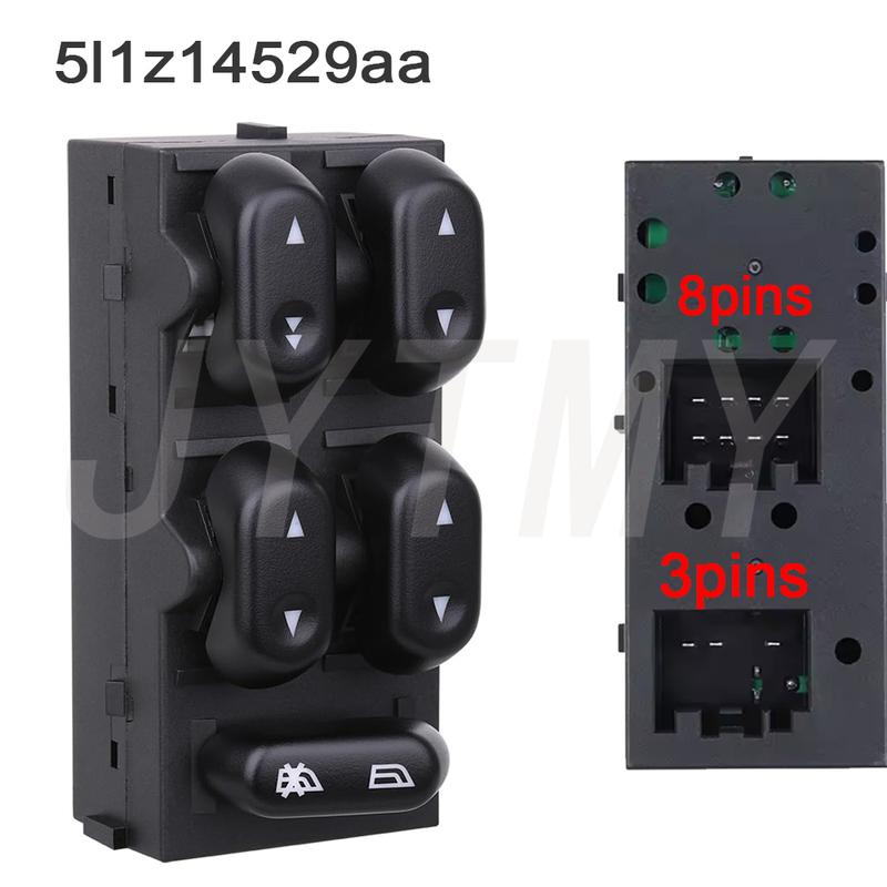 Power Window Switch Driver Side Mirror Door Lock Control Button Parts For 2004-2008 Ford F-150 2006 -008 Lincoln Mark LT