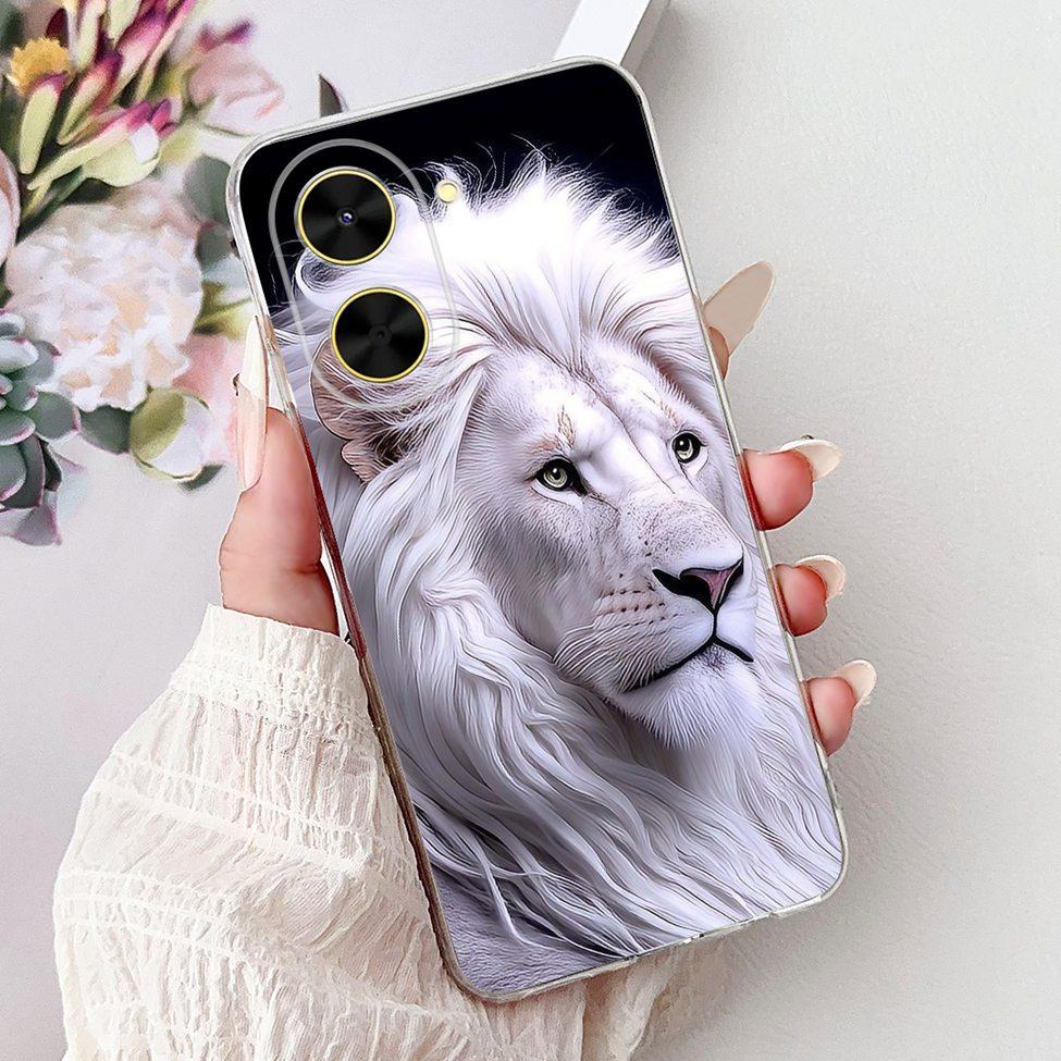 For Redmi A5 NFC 5G Case Cover Clear Luxury Kawaii Cute Cat Fashion Flowers Funny Painted Soft Phone Case For Redme A5 NFC 5G