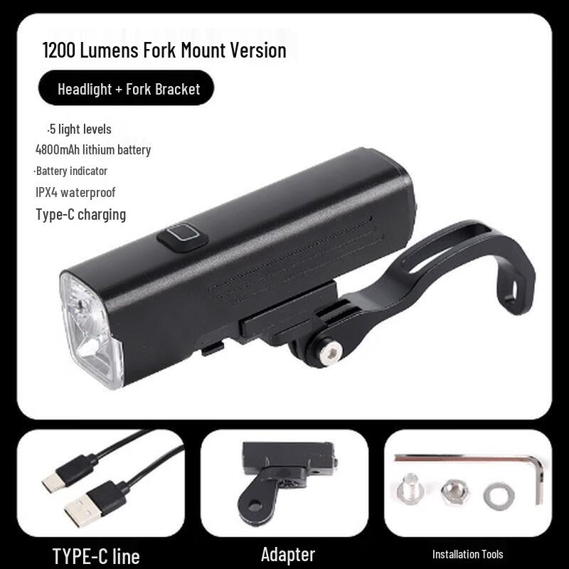 

Nufeng KS530 1200 Lumen Bicycle Headlight