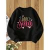 European Sizes Kids' Crew Neck Sweatshirt | Fashionable Print, Casual Style, Perfect For Fall/Winter, Regular Fit With Slight Stretch Fabric