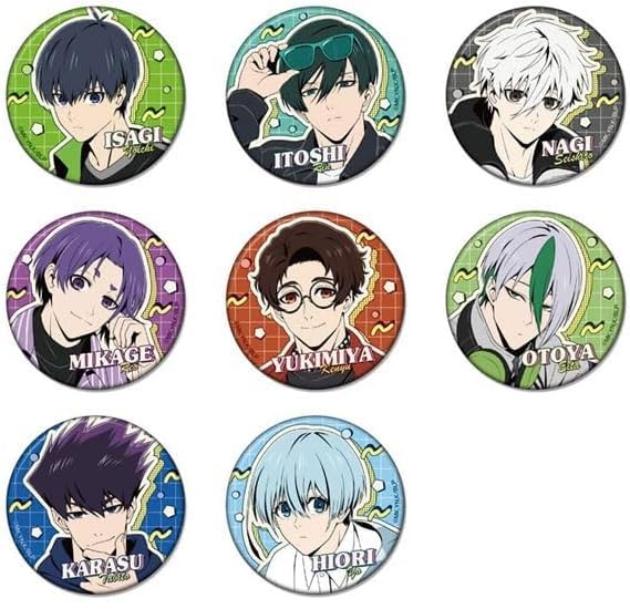 TV Anime "Blue Lock" Vivid Color Can Badge Box of 8