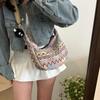 Fashionable Retro Crossbody Bag  Ethnic Style Single Shoulder Tote Bag