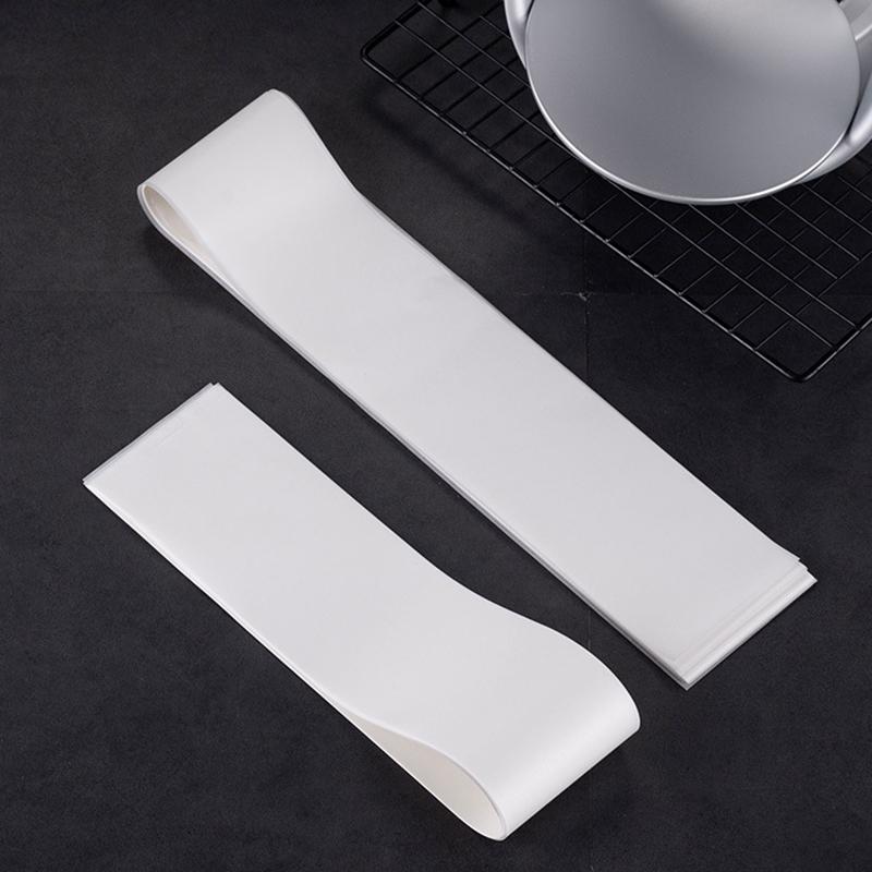 50 Sets Cake Mold Edge Paper Non Stick Surround Mould Rim Paper Oven-Safe Bakery Collar Roll For Kitchen Baking Accessories