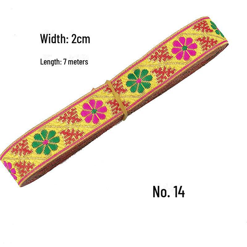 Pânză jacquard etnică: Accesorii și decorațiuni interioare Hanfu de 2 cm