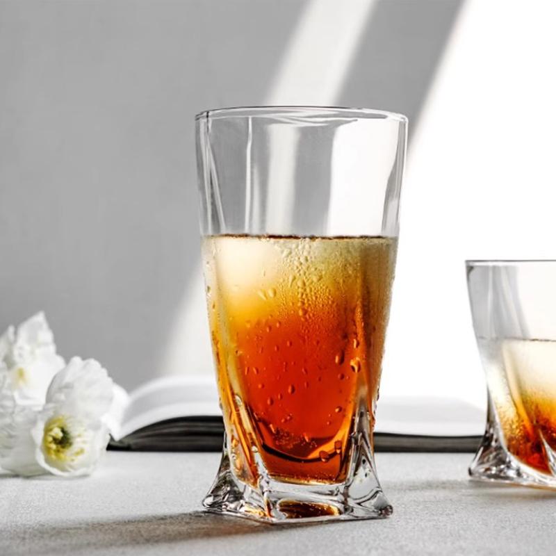 300ml/350ml Creative Cocktail Glass Transparent Beverage Mug Party Luxury Whiskey Glass Unique Design Wine Glass Bar Accessories