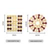 Bamboo Heat-Resistant Trivet & Placemat - Anti-Scald, High-Temperature Safe for Plates & Bowls