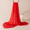Long Silk Scarf Women Hand-painted Thin Shawl Versatile Elegant Fashion Accessory
