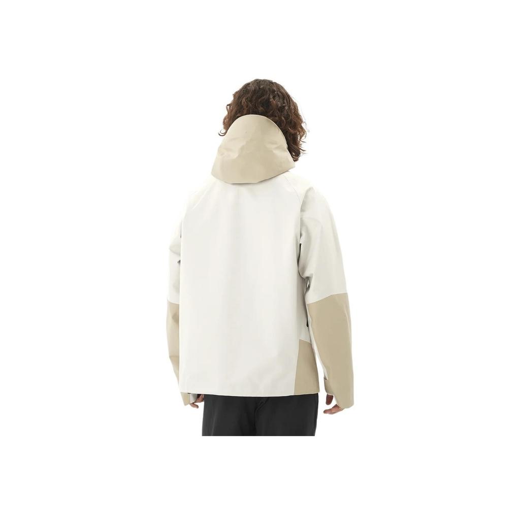 Salomon Outline Gtx 3L Hard Shell Hiking Outdoor Waterproof Windproof Breathable Durable Jacket Unisex Jacket Earth-Gray LC2374100