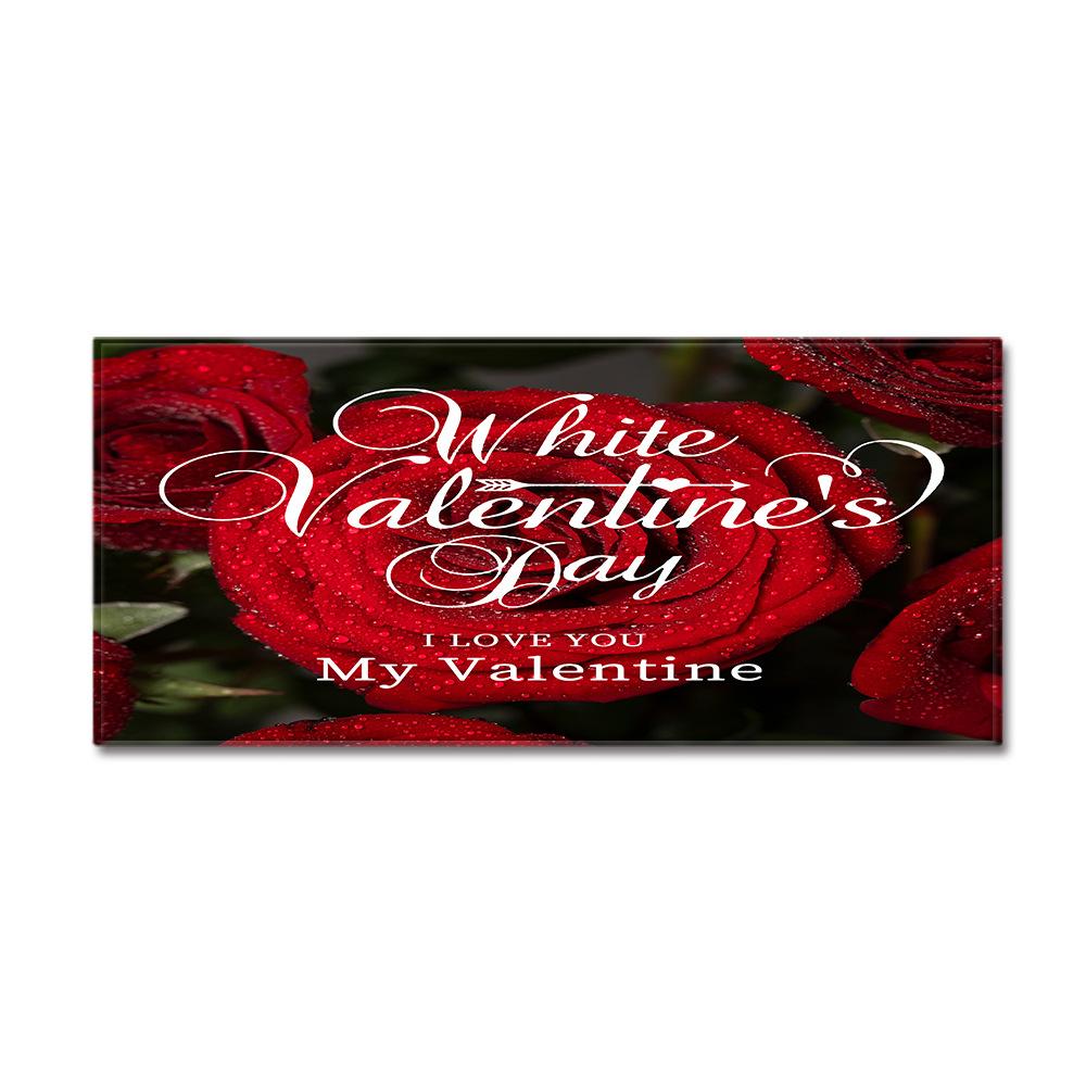 Valentine'S Day Carpet Long Floor Mat Love Theme Doormat