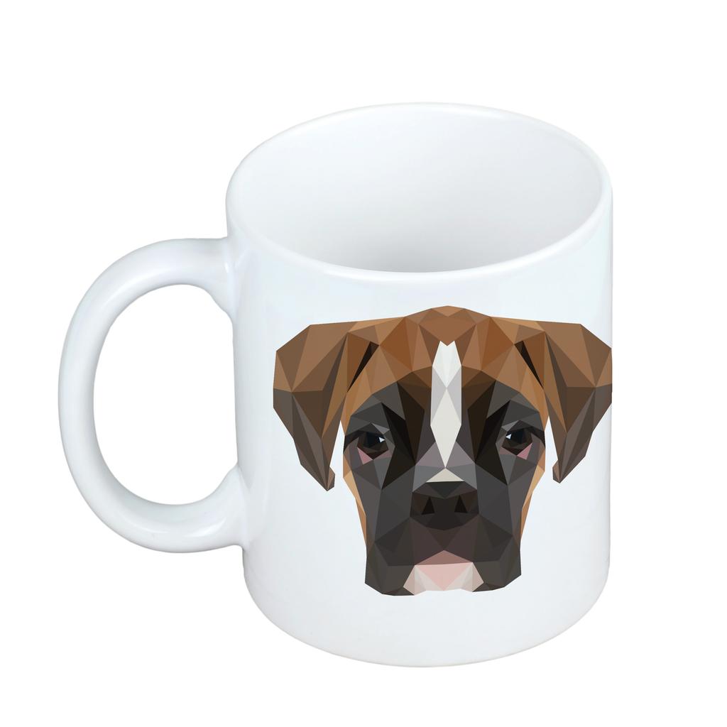Bokser, Boxer Iii -Kubek Ze Zdjęciem I Napisem Geometryczny Pies Art-Dog
