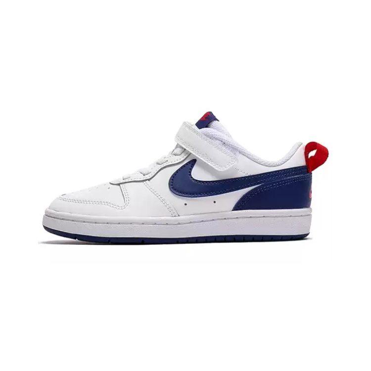 Nike Scarpe da Skateboard Basse Low 2 Bianche Blu Rosse Bambini Età 3-7 Anni BQ5451-113