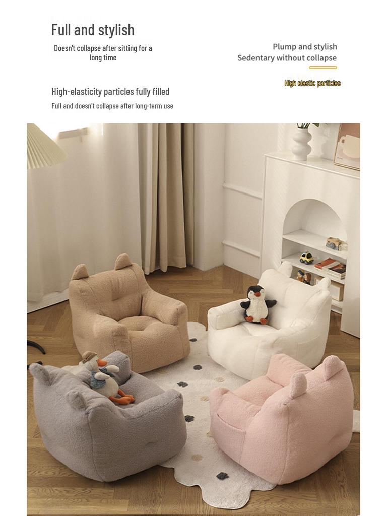 Scaun Puf pentru Copii cu Desen Animat - Scaun Sofa Drăguț pentru Bebeluși și Copii