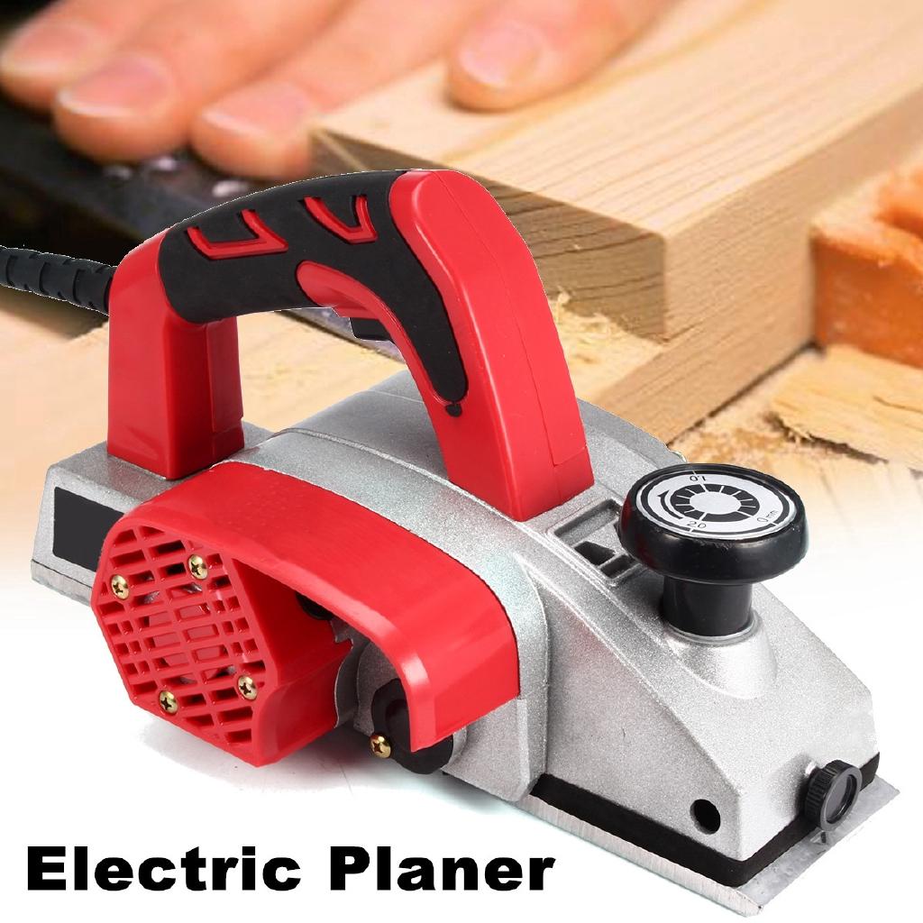 1000W Powerful Electric Planer 82mm Wood Hand Planer Aluminum Alloy Carpenter Woodworking DIY Wood Surface File Tool