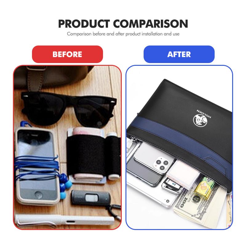 Car Men Casual Clutch Bag Large Capacity Wallet Hand Pouch For Holden Astra Commodore Monaro Trailblazer Colorado