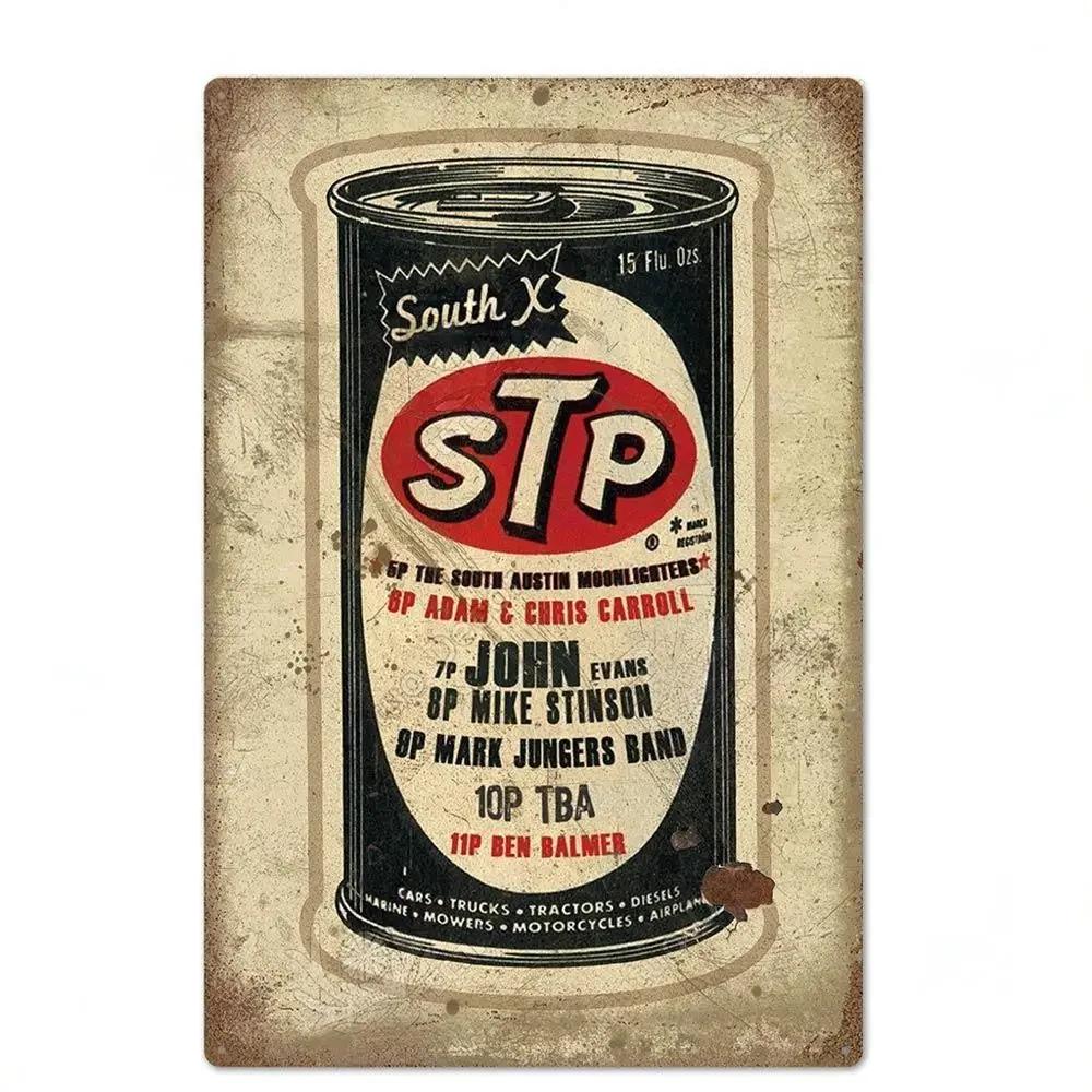 Engine Lubricate Oil Garage Wall Decor Metal Tin Sign Vintage Rusty Crafts Poster Signs Motor Car Shop Decor Tinplate Plaques