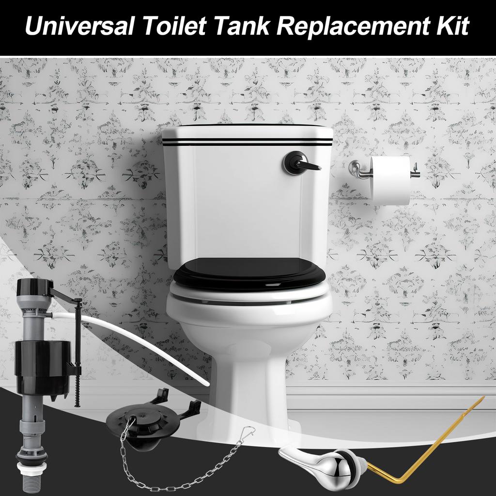 Universal Toilet Flusher Replacement Kit Toilet Flush Flapper Repair Kit Include Toilet Fill Valve 2 Inch Low Flow Toilet Rubber