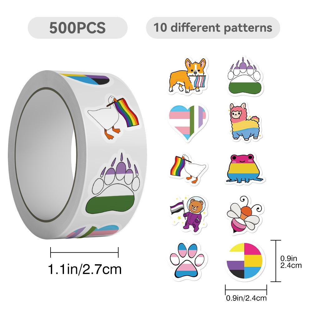 

500 Аркушів/Рулон Декоративні Точкові Наліпки для Запечатування та Рукоділля