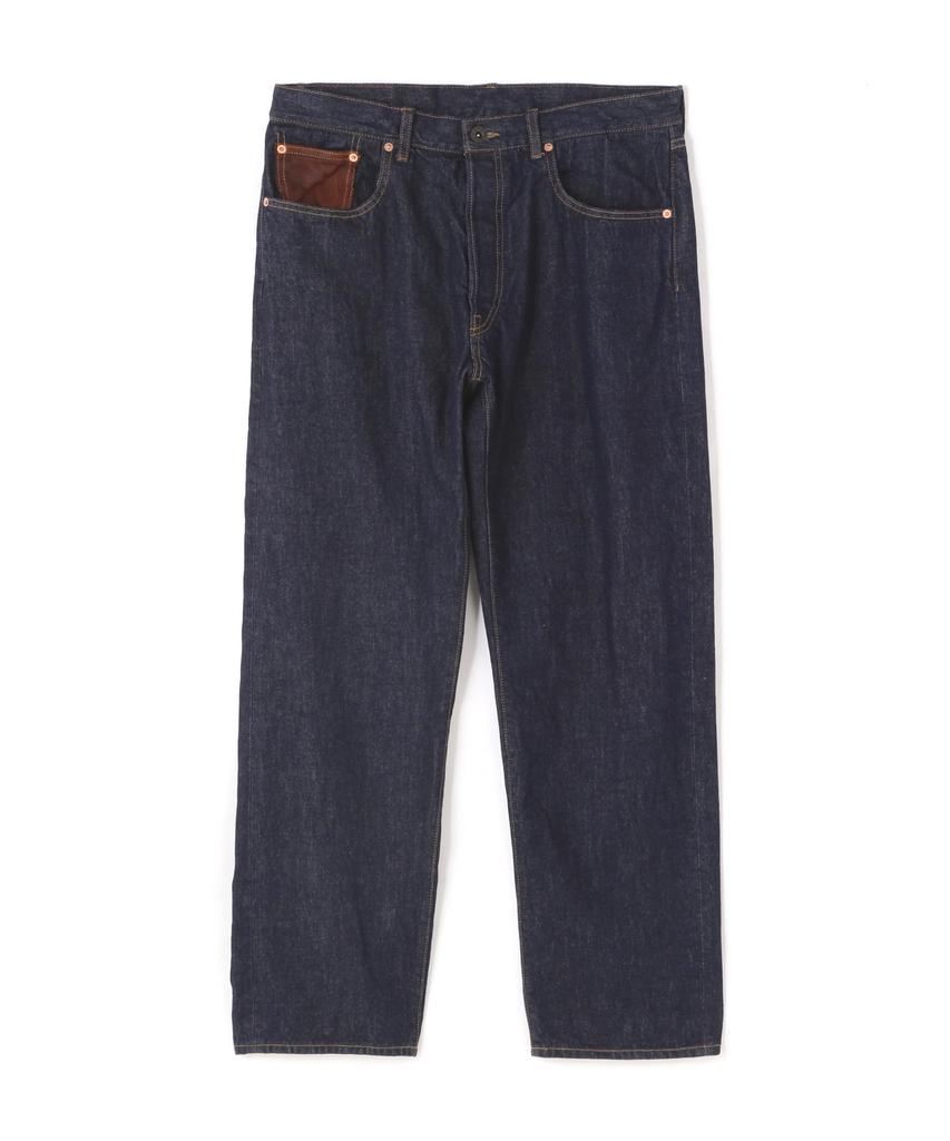 AVIREX LEATHER PATCH DENIM PANTS 783-3910011 36 Indigo
