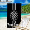 Custom Name Hajduk Split Football Beach Towel - Soft, Ultra-Absorbent Microfiber, Lightweight, Perfect for Beach, Parties, Travel, Camping