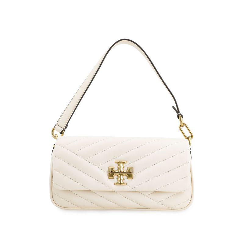 Tory Burch Tory Burch Kira Sheepskin Baguette Bag Shoulder Bag Small Women's Cream White 90456-122