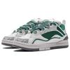 Li Ning Wave Golden Slip Resistant Abrasion Resistant Low Top Skateboard Shoes Women's White Green AECS074-2