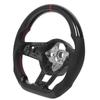 Hydro‑Dip Carbon   Look Steering Wheel Perforated Leather Flat Bottom for GLI R GTD MQB
