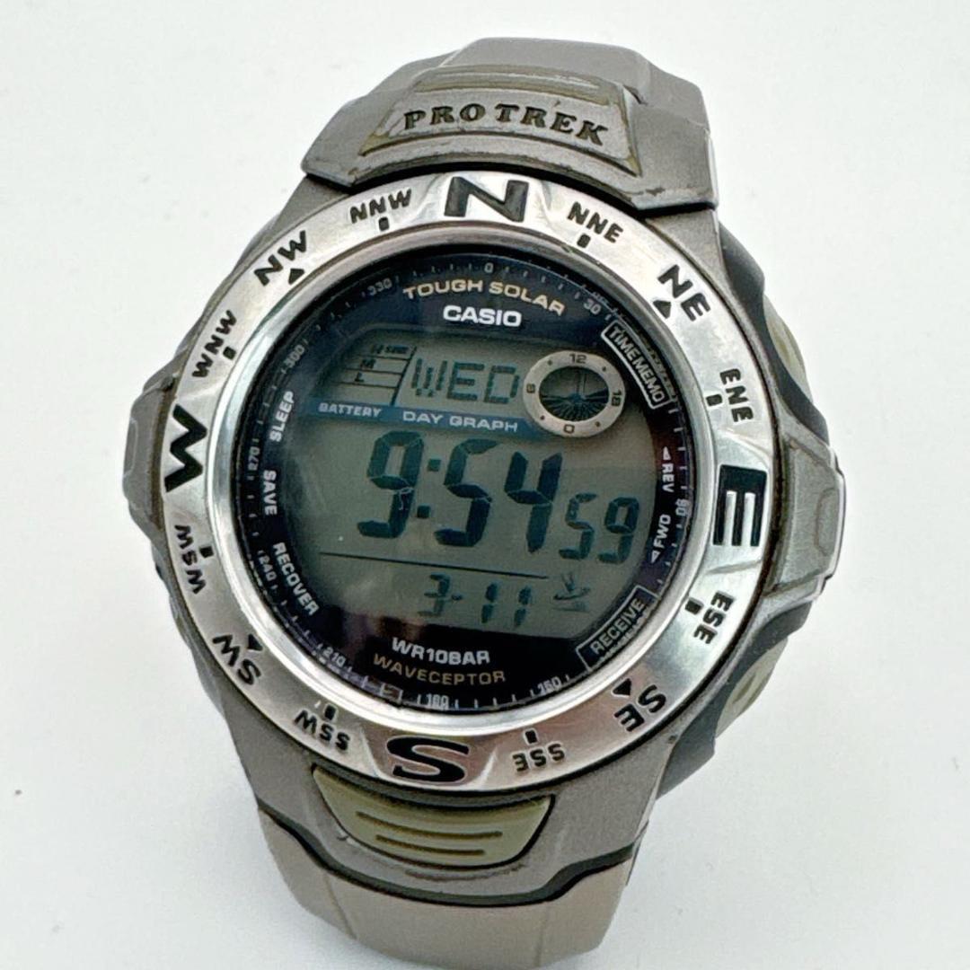 Used CASIO PROTREK Tough Solar Radio Watch WR10BAR Watch Operation