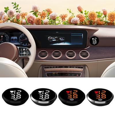 Mini Car Digital Clocks Car Dashboard Stick On Small LED Time Display Watch Automotive Adhesive Digital Clocks