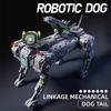 Cool Robotic Dog Rotatable Neck Mechanical Building Blocks Puzzle DIY Assembly Bricks Toy for Kid Birthday Holiday Gifts