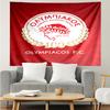 1PC Olympiacos Fc: Red And Black Pride Tapestry, Unique Design Tapestry, Suitable for Bedroom,Livingroom, Playroom,Heartwarming Holiday Gifts