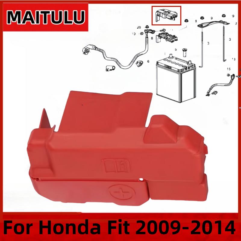 Battery Terminal Covers Top Post Cap Protection 32418-TF0-003 For Honda Fit 2009-2014 Battery End Cover Replacement Parts