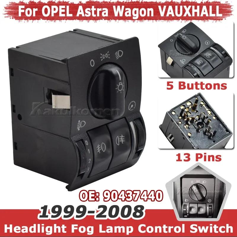 Car Headlight Head Fog Lamp Light Control Switch For Vauxhall Opel Astra G Zafira A Vectra B 1995 1996 1997 1998-2003 90437440