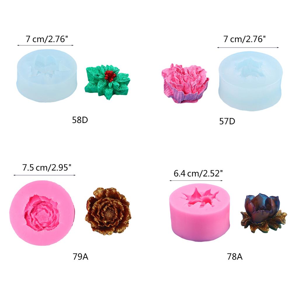 Chocolate Mold Flower Shaped Silicone Mousse Mold Pastry Baking Supplies Silicone Material Suitable for Baking Treats