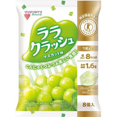mannan life Konnyaku Field Lala Crush Muscat Flavor 24g X 8 Jelly Foods for Specified Health Uses Jelly