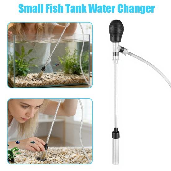 Yousheng Fish Tank Vacuum Gravel Cleaner with 6FT Hose Flow Control Valve Fixture Clamp Aquarium Water Changer Siphon Pump Sand Vacuum