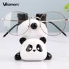 Support de lunettes panda inversé mignon Support de lunettes en résine Ornement de bureau créatif Décoration d'étalage de magasin d'optique Cadeau