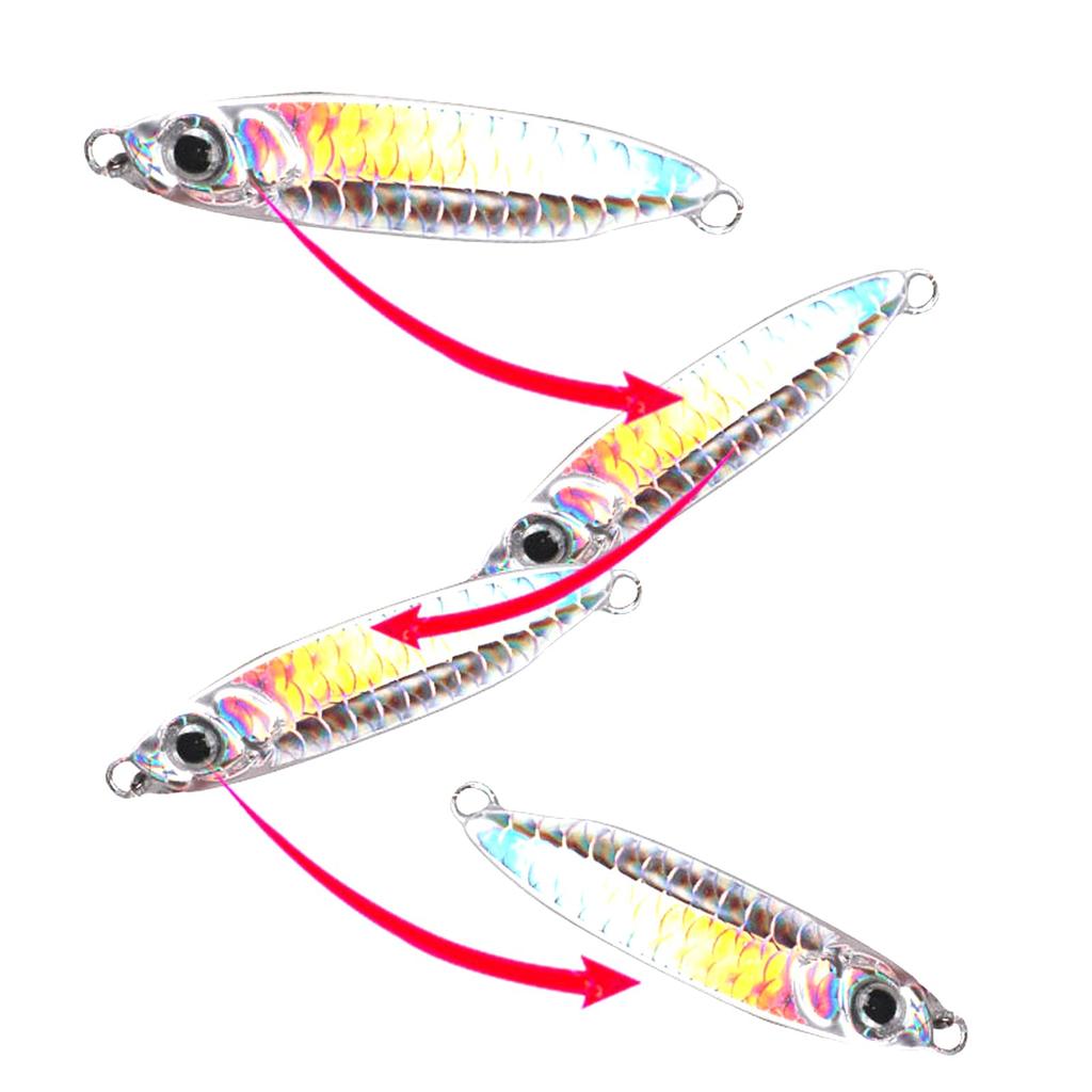 Spotlip Metal Jig Set 6pcs All Season 7g/10g/15g/20g/25g/30g Boat Sea