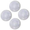 4pcs Automobile Round Reflector 1.65in Transparent Safety Reflector for Driveway Fence Gate Posts Trailers