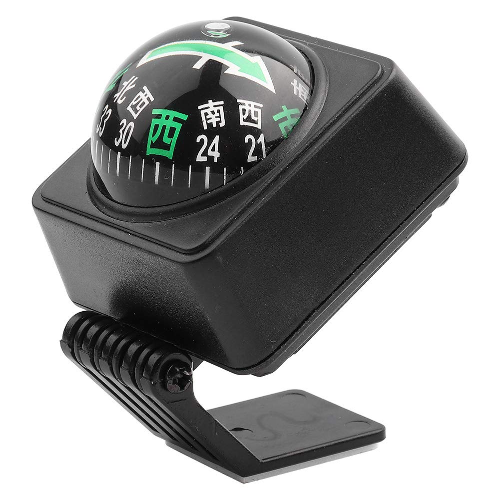KIMISS Adjustable Car Dash Mount Compass Outdoor Navigation Compass Digital Hiking Oriented Guide Ball Truck Auto Marine Boat