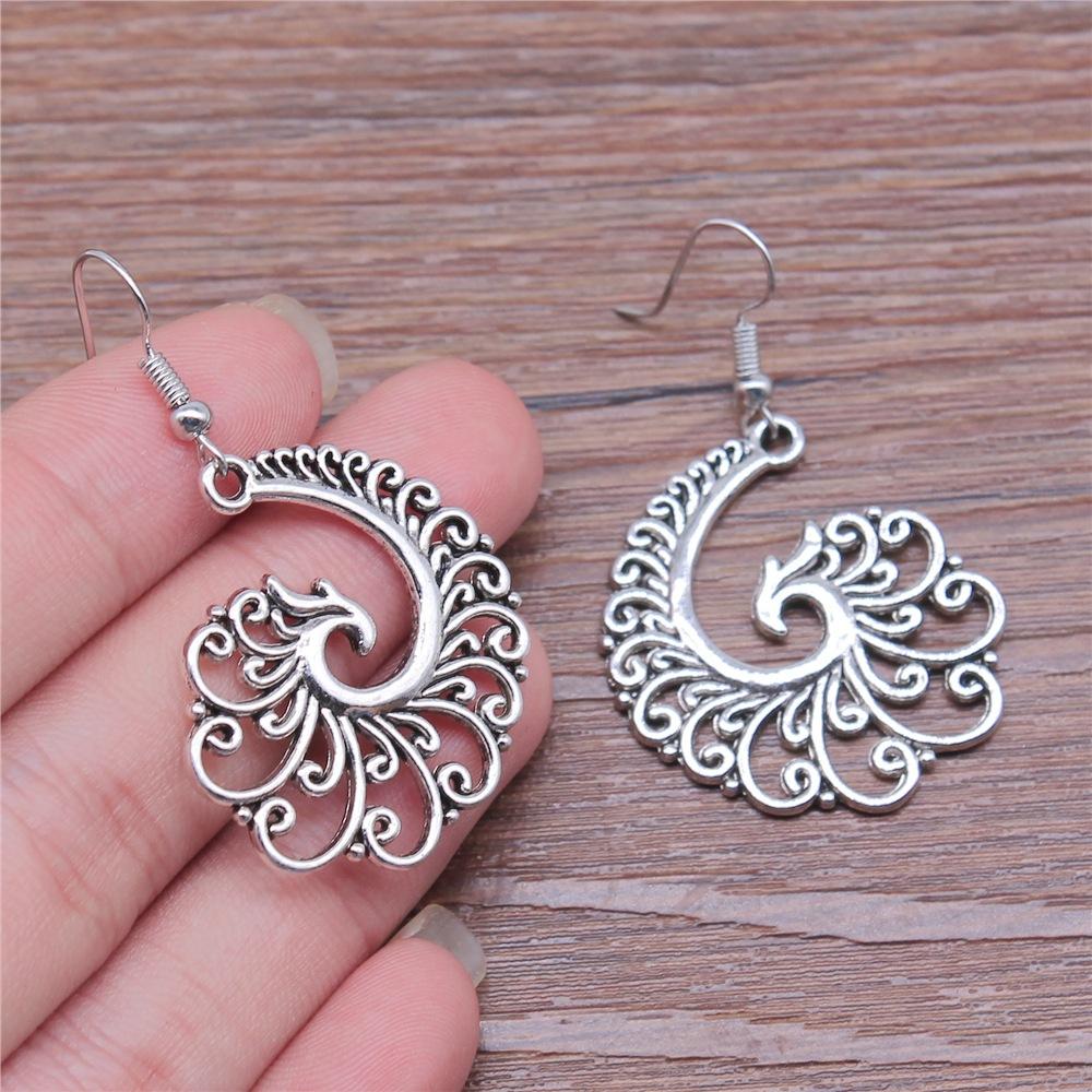 38 Styles Women Ethnic Style Jewelry Earrings Bohemia Carved Round Oval Waterdrop Flower Pattern Dangle Earrings Drop Earrings