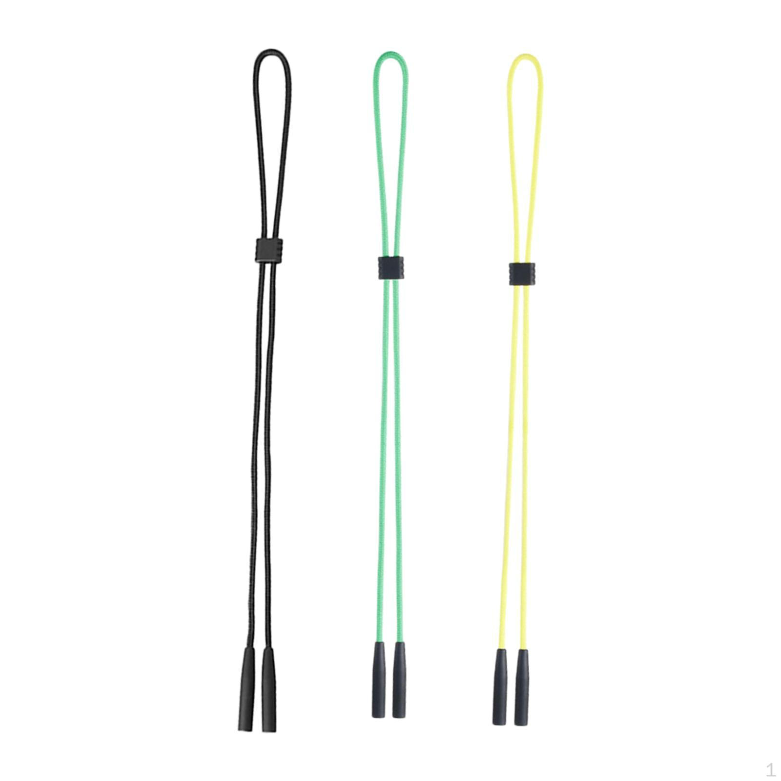 

3 Pieces Polyester Eyeglass Straps, Sunglasses Around Neck Lanyard Strap for Black Yellow Green
