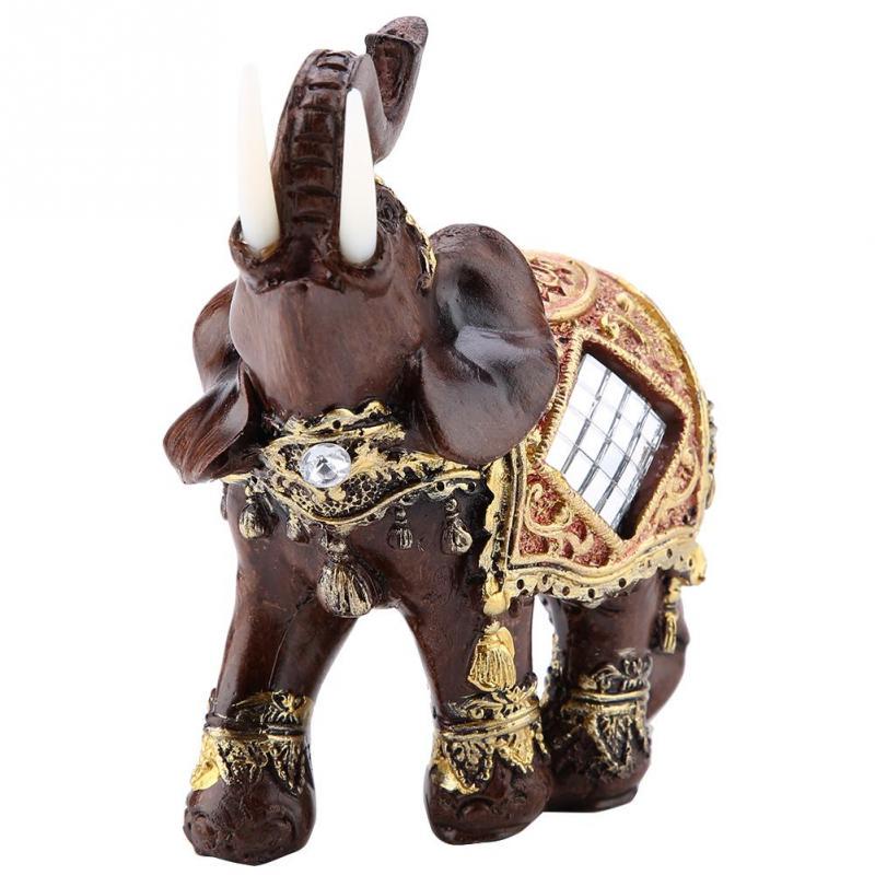 Mini Lucky Feng Shui Wood Grain Elephant Statue Sculpture Wealth Figurine Decor Mini Lucky Feng Shui Wood Grain Elephant Statue Sculpture Wealth Figurine Decor