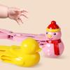 New Snow Toy Hot Selling Multiple Colors Snowball Clip Duckling Astronaut Mold Three Piece Set For Playing Snow Toy Clip
