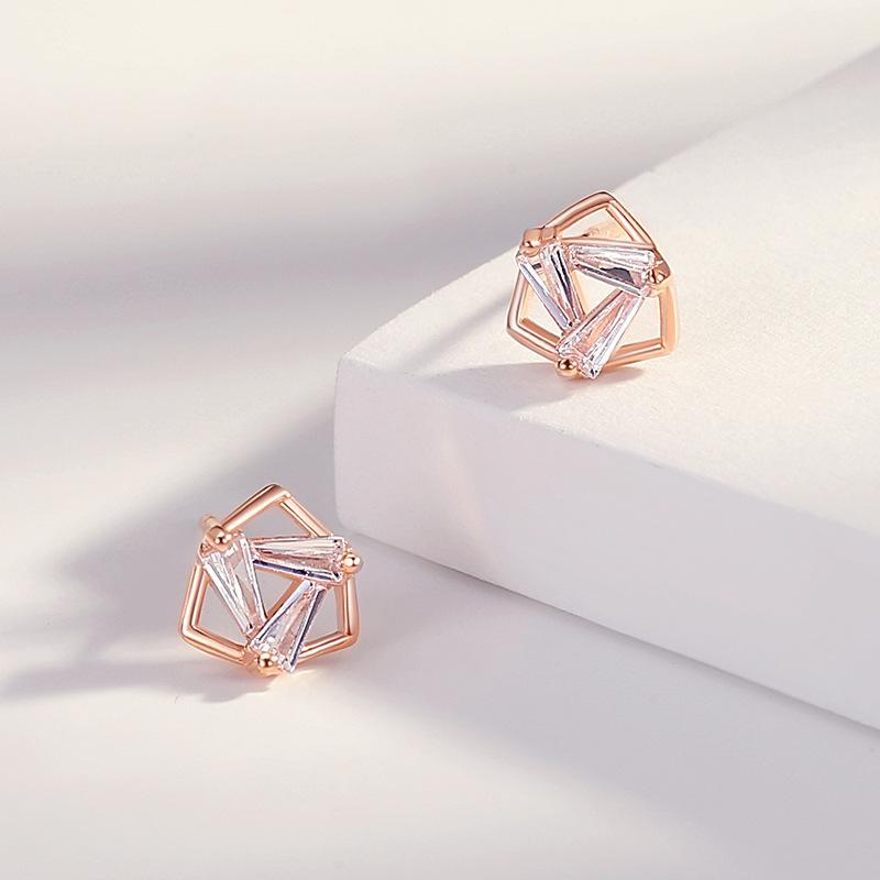 

Танциз стерлингового серебра 925 пробы циркон серьги серьги-капли для женщин подарки на свадьбу розового золота