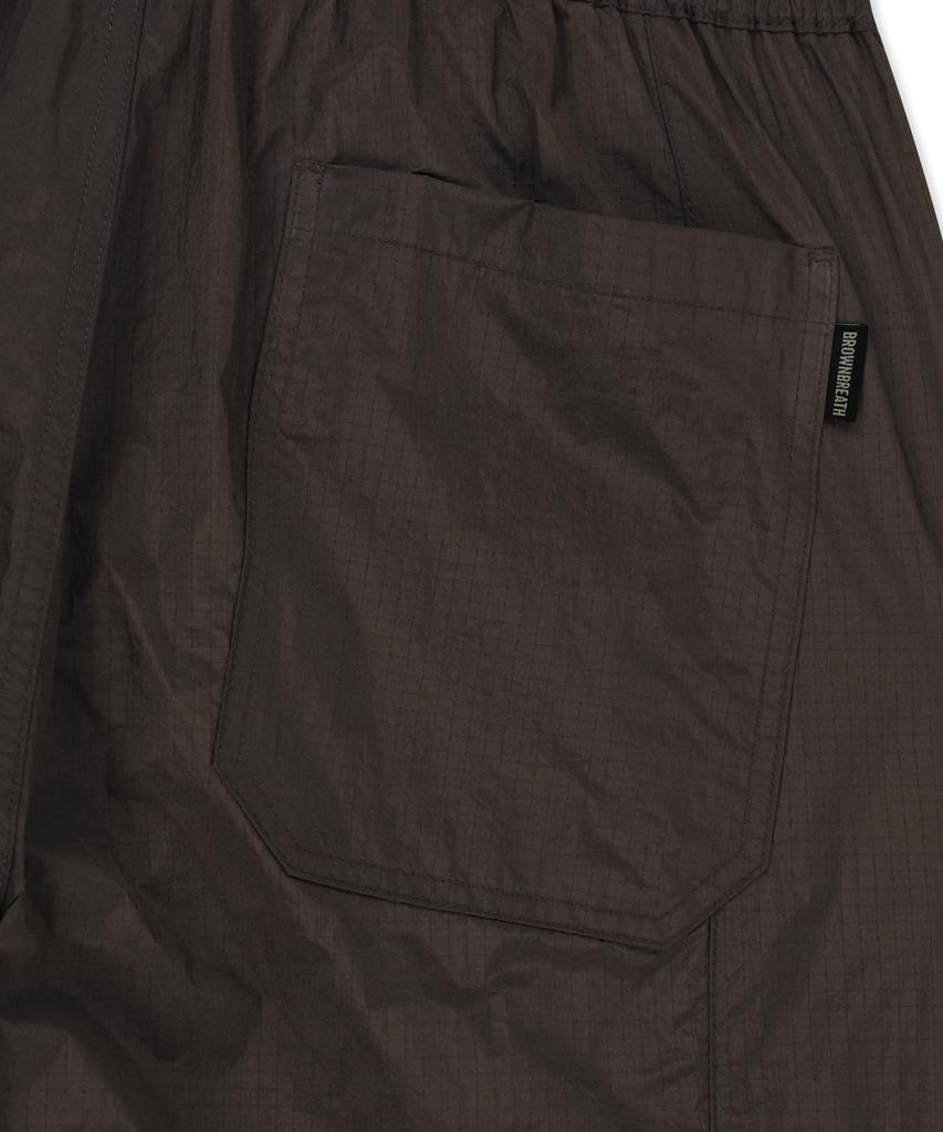 BROWNBREATH Tag Double Knee Nylon Pants - Brown