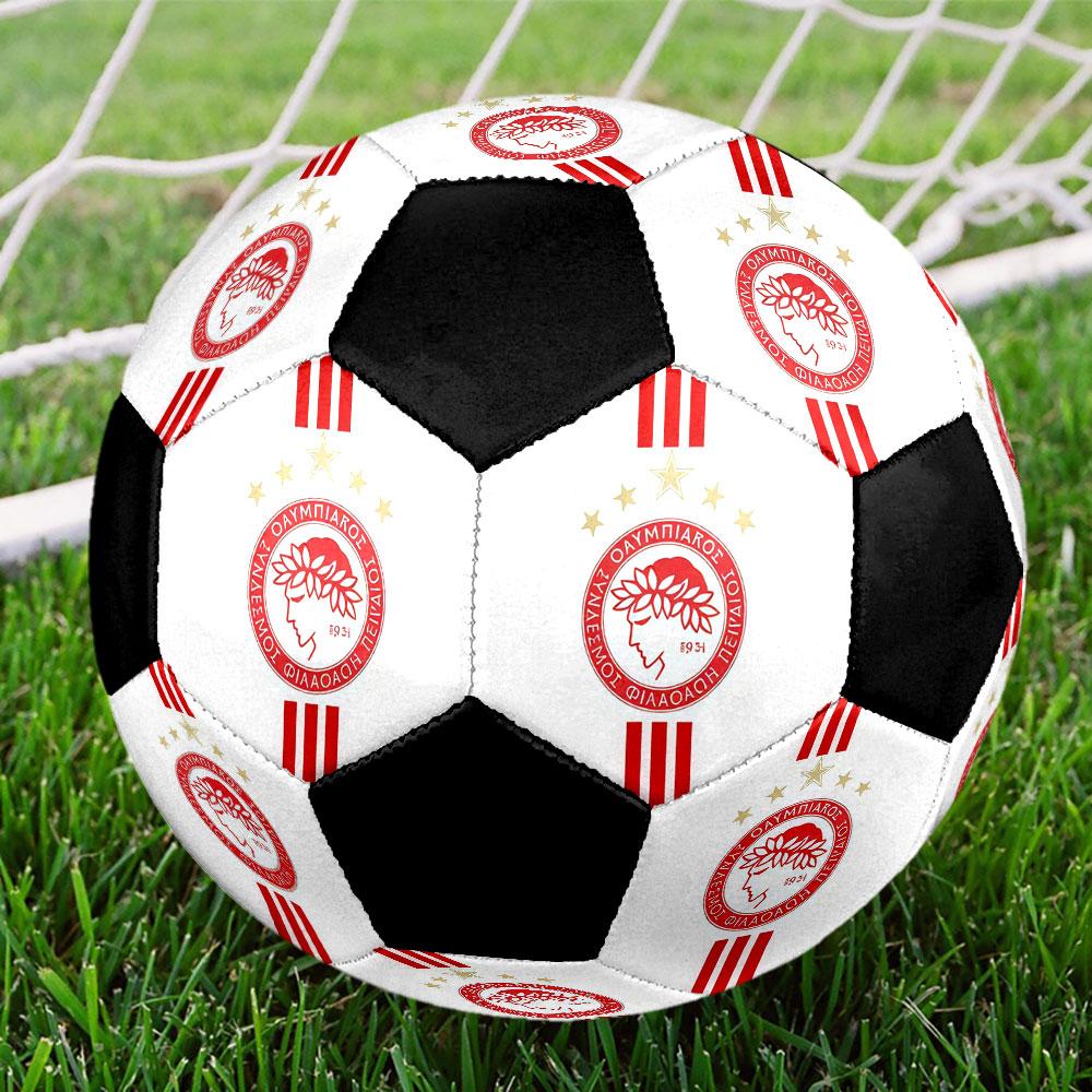1PC Olympiacos poster size 5 soccer ball PrahaIndoor Soccer Ball Colorful All Ages Machine Stitched PVC Competition Ready Durable High-Bounce