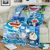 3D Printing D-Doraemon Anime Cartoon Blanket,Soft Throw Blanket for Home Bedroom Bed Sofa Picnic Travel Office Cover Blanket Kid