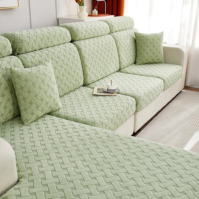 Copriseduta Spesso per Divano per Inverno Elasticizzato Anti-Polvere Copripoltrona Rimovibile Coperture per Divano Lusso Decorazione per la Casa